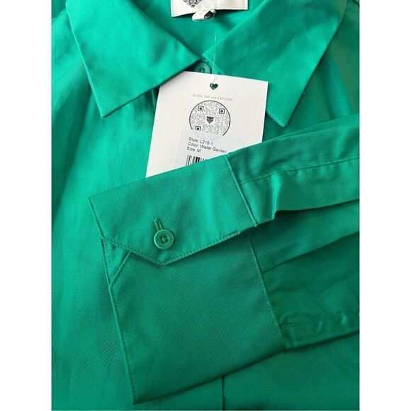 LITA by Ciara Black White Animal Print Shirt Dress M - Picture 6 of 6